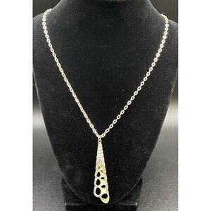 Spiral Turritella Shell Plated Slice Necklace